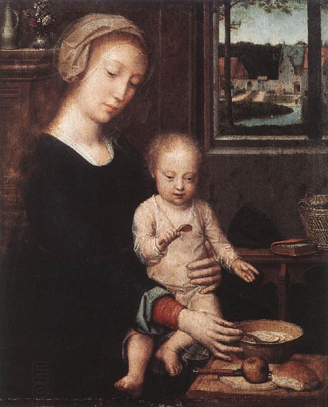 DAVID, Gerard Madonna and Child with the Milk Soup dgw China oil painting art